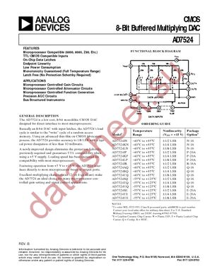 AD7524JRZ datasheet  